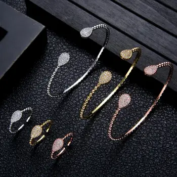 Luxury water drop Bangle Ring Sets Dubai Bridal Jewelry Sets For Women Wedding brincos para as mulheres include 3sets
Luxury water drop Bangle Ring Sets Dubai Bridal Jewelry Sets For Women Wedding brincos para as mulheres include 3sets