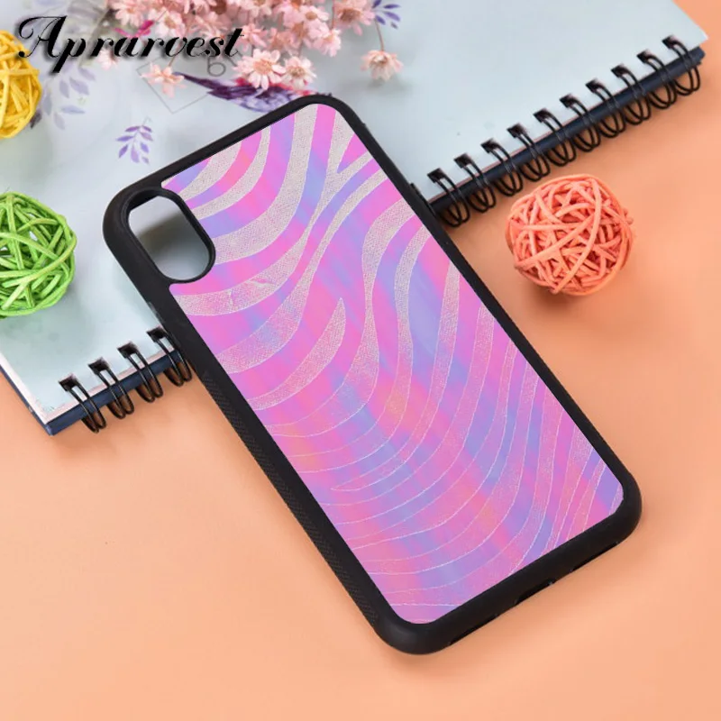 Aprarvest Радужный силиконовый резиновый чехол для телефона с принтом Тигра iPhone 6 6S 7 8