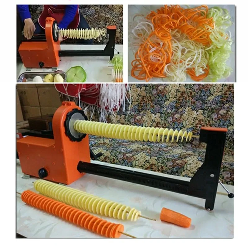 hand shake automatic potato tower spiral cutting machine Manual Spiral Potato Cutters French Fries Twisted Potato Spiral slicers
hand shake automatic potato tower spiral cutting machine Manual Spiral Potato Cutters French Fries Twisted Potato Spiral slicers