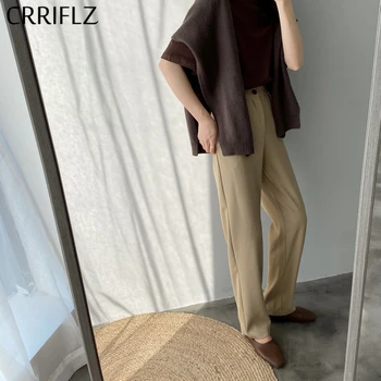 Spring New Casual Wide Leg Pants Women Loose High Waist Full Length Pants Button Fly Solid Trousers Female CRRIFLZ
Spring New Casual Wide Leg Pants Women Loose High Waist Full Length Pants Button Fly Solid Trousers Female CRRIFLZ