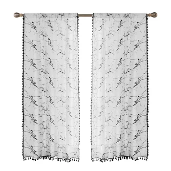 2pcs Drapes Darkening Semi Shading Cotton Blend Hall Living Room Home Bedroom Marble Tassel Washable Window Curtains Extra Long
2pcs Drapes Darkening Semi Shading Cotton Blend Hall Living Room Home Bedroom Marble Tassel Washable Window Curtains Extra Long