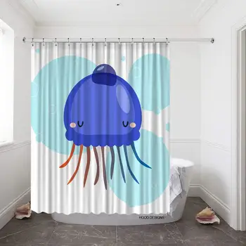 Jellyfish Shower Curtain Set with 12 Hooks Cartoon Funny Blue Jellyfish Art Design Bath Curtains Waterproof Shower Curtain Size
Jellyfish Shower Curtain Set with 12 Hooks Cartoon Funny Blue Jellyfish Art Design Bath Curtains Waterproof Shower Curtain Size