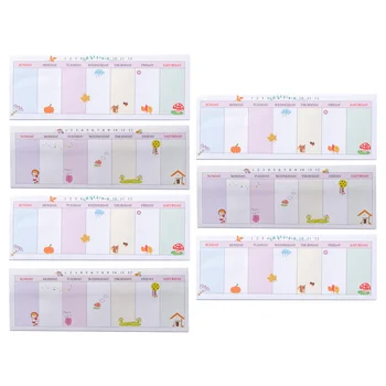 1 Set Weekly Plan Note Adhesive Memo Pad Notes Sticker Sticky Bookmark for Office Shop Home School
1 Set Weekly Plan Note Adhesive Memo Pad Notes Sticker Sticky Bookmark for Office Shop Home School