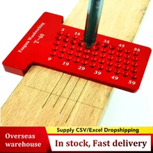 T60 T-type Woodworking Scriber Aluminum Alloy Caliper Ruler Mark Line Wood Gauge Precise Scale and Clear Wear-Resistant
T60 T-type Woodworking Scriber Aluminum Alloy Caliper Ruler Mark Line Wood Gauge Precise Scale and Clear Wear-Resistant