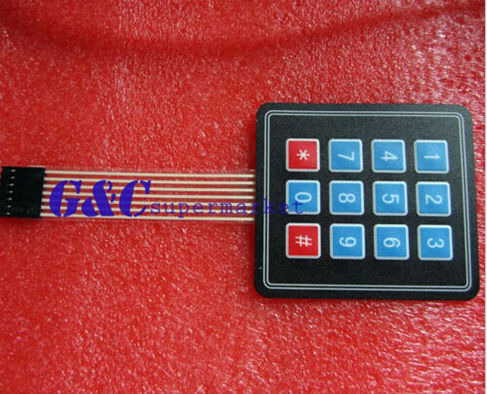 5PCS 4 x3 matrix array 12-key membrane switch keyboard electronic components accessories
5PCS 4 x3 matrix array 12-key membrane switch keyboard electronic components accessories