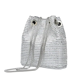 Rhinestone Inlaid Flash Bucket Clutch Bag For Evening Party Fashion Banquet Fashion Shoulder Storage Totes Bags For Women Lady S
Rhinestone Inlaid Flash Bucket Clutch Bag For Evening Party Fashion Banquet Fashion Shoulder Storage Totes Bags For Women Lady S