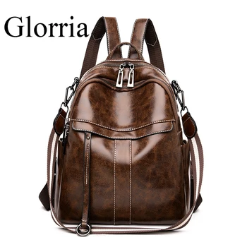 Glorria Retro Brand Luxury Leather Backpack Women Waterproof Large Capacity Bags for Women 2020 Travel Bag Lady Mochila Feminina
Glorria Retro Brand Luxury Leather Backpack Women Waterproof Large Capacity Bags for Women 2020 Travel Bag Lady Mochila Feminina