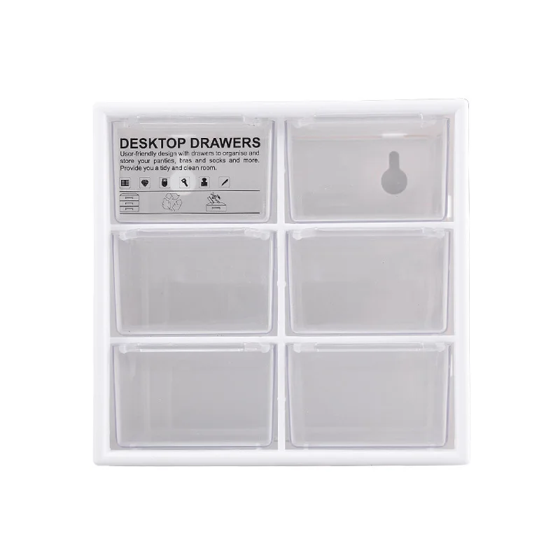 Six-Grid Storage Box Transparent Plastic Multi Layer Drawer Type Desktop Storage Box
Six-Grid Storage Box Transparent Plastic Multi Layer Drawer Type Desktop Storage Box