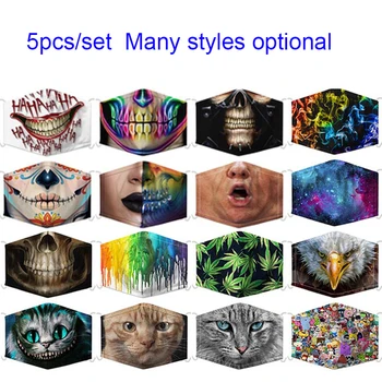 5pcs Adult Children Face Masks 5 layers filter Dustproof 3D printed Filter Mask Protective Masks mascherine
5pcs Adult Children Face Masks 5 layers filter Dustproof 3D printed Filter Mask Protective Masks mascherine