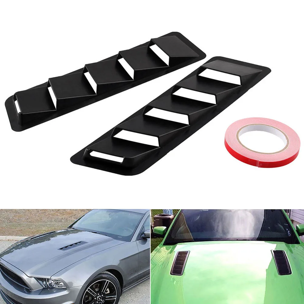 1Pair Bonnet Air Intake Matte Black Trim Set Car Accessories Car Hood Vents Universal ABS Louver Cooling Panel
1Pair Bonnet Air Intake Matte Black Trim Set Car Accessories Car Hood Vents Universal ABS Louver Cooling Panel