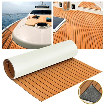 89x230cm Self-Adhesive EVA Foam Teak Decking EVA Teak Sheet Accessories Marine Flooring Faux Boat Decking Sheet Brown Black Line
89x230cm Self-Adhesive EVA Foam Teak Decking EVA Teak Sheet Accessories Marine Flooring Faux Boat Decking Sheet Brown Black Line