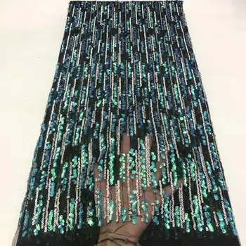 New Popular Sequins Lace Fabrics French Mesh Lace Fabric High Quality Sequence Fabrics Nigerian Net Lace for Wedding Party
New Popular Sequins Lace Fabrics French Mesh Lace Fabric High Quality Sequence Fabrics Nigerian Net Lace for Wedding Party