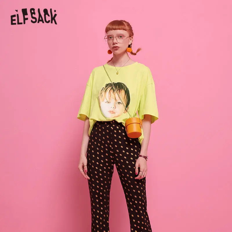 ELF SACK Green Character Print Casual Women T-shirt 2019 Autumn Streetwear Half Sleeve Basic Female Tee Shirts
ELF SACK Green Character Print Casual Women T-shirt 2019 Autumn Streetwear Half Sleeve Basic Female Tee Shirts