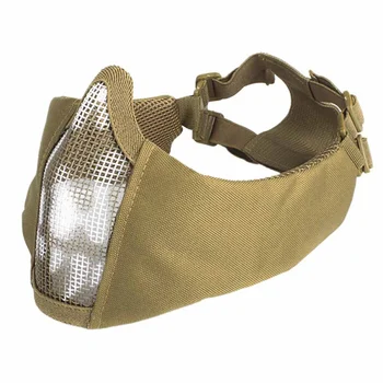 Airsoft Mask At Halg Lower Face Metal Steel CS Halloween Party Half Face Mask Net Mesh Mask Hunting Cycling Tactical Mask
Airsoft Mask At Halg Lower Face Metal Steel CS Halloween Party Half Face Mask Net Mesh Mask Hunting Cycling Tactical Mask