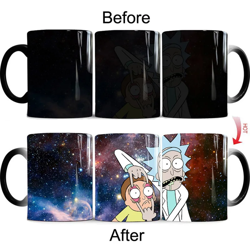 New 350ml Cute Changing Color Mug Coffee Mug Milk Cup Magic Rick and Morty Mugs for Friends Children Creative Gift
New 350ml Cute Changing Color Mug Coffee Mug Milk Cup Magic Rick and Morty Mugs for Friends Children Creative Gift