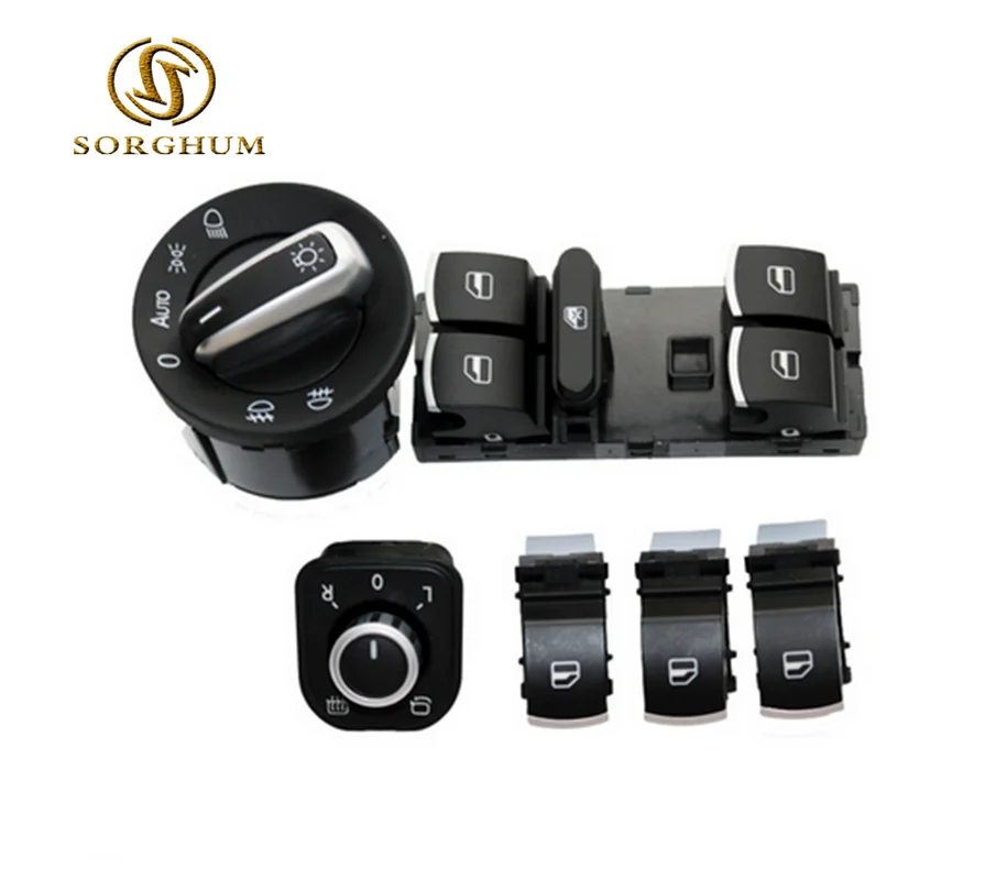 

6Pcs 5ND959857 NEW Electric Power Window Switch Button Set For VW Golf 5 Golf 6 J etta MK5 Mk6 Tiguan Touran Passat B6 B7