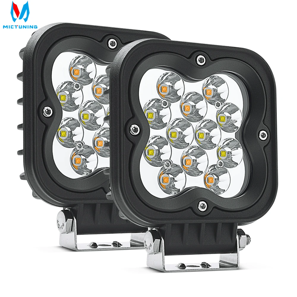 MICTUNING 2Pcs 30W LED Pods WS 4.4 Inch Square 2918LM Off Road Driving Light Led Fog Lights Combo IP68 Work Light White Amber
MICTUNING 2Pcs 30W LED Pods WS 4.4 Inch Square 2918LM Off Road Driving Light Led Fog Lights Combo IP68 Work Light White Amber