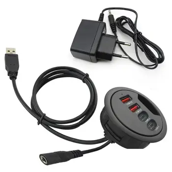 EU US Mounting In-Desk 4 Ports USB 3.0 USB C Type C Hub Power Adapter Multi Splitter for PC Laptop Computer Cellphone Tablet
EU US Mounting In-Desk 4 Ports USB 3.0 USB C Type C Hub Power Adapter Multi Splitter for PC Laptop Computer Cellphone Tablet