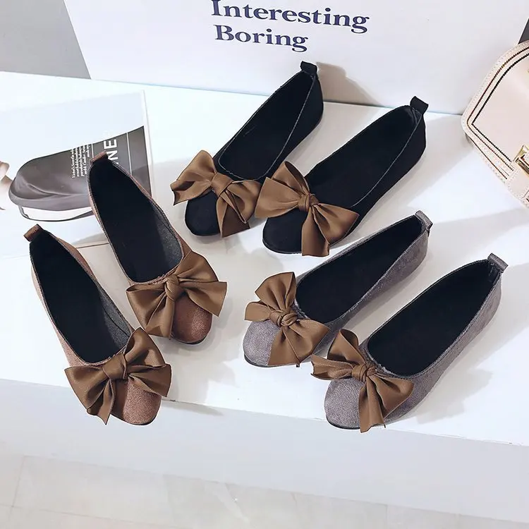 Shoes Women's 2019 Spring Versatile Korean-style Slip-on Loafers Bow Low-Cut Moccosins Simple WOMEN'S Shoes
Shoes Women's 2019 Spring Versatile Korean-style Slip-on Loafers Bow Low-Cut Moccosins Simple WOMEN'S Shoes