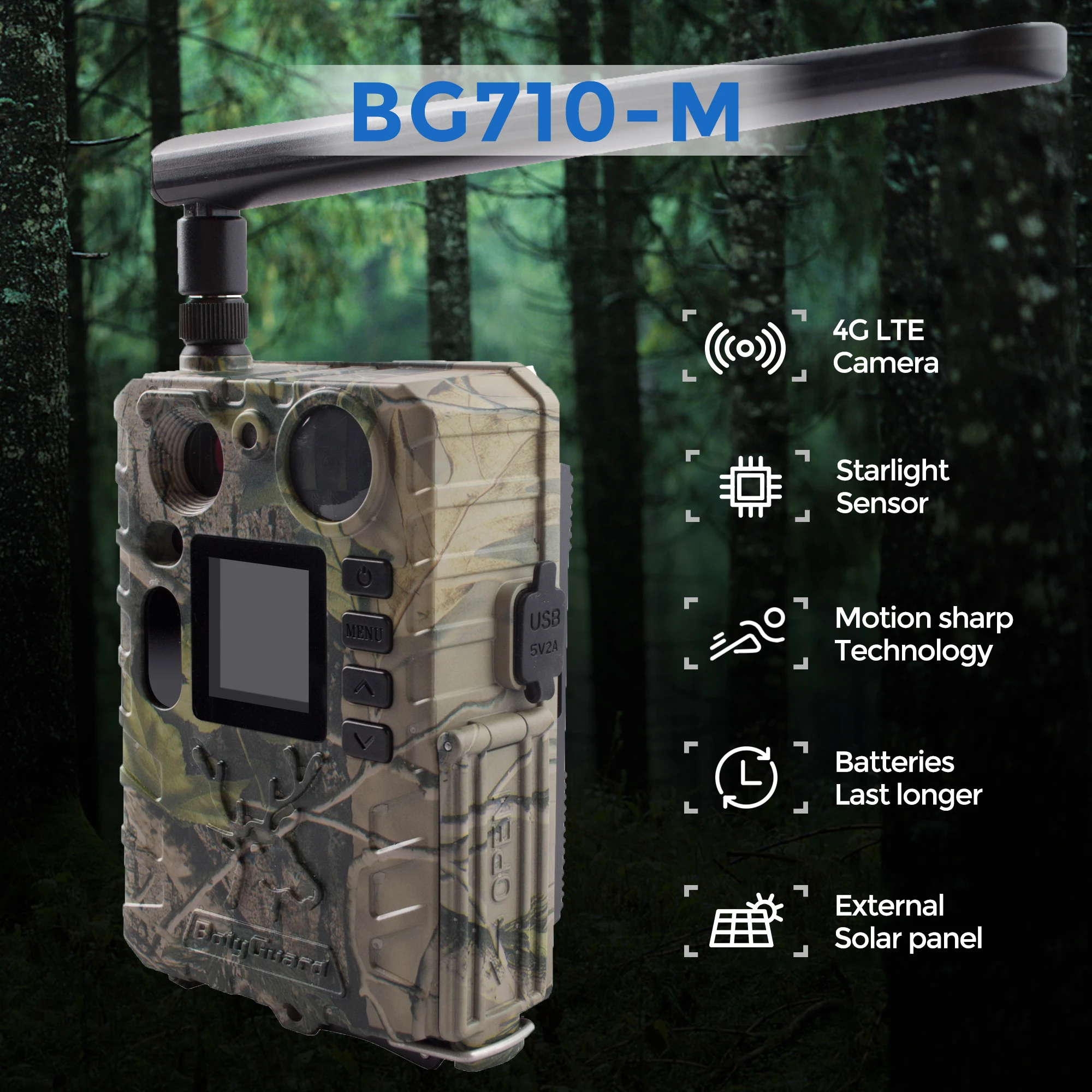 Беспроводная охотничья камера ночного видения BG710-M 940nm Black IR Night Vision 4G, технология Motion Sharp, невидимая игровая камера
Беспроводная охотничья камера ночного видения BG710-M 940nm Black IR Night Vision 4G, технология Motion Sharp, невидимая игровая камера