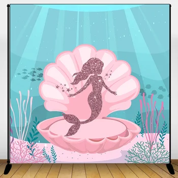 Mermaid Birthday Backdrop for Photography Under the Sea Pink Shell Spotlight Photo Background Mermaid Backdrops Supplies Props
Mermaid Birthday Backdrop for Photography Under the Sea Pink Shell Spotlight Photo Background Mermaid Backdrops Supplies Props