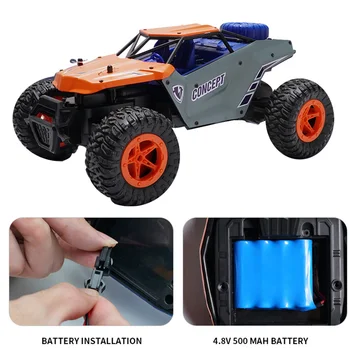 2.4G 1:16 4WD 20km/h RC Car With Brushless Motor High Speed Multifunctional Off-road Truck Kids Toy USB Rechargeable Home
2.4G 1:16 4WD 20km/h RC Car With Brushless Motor High Speed Multifunctional Off-road Truck Kids Toy USB Rechargeable Home