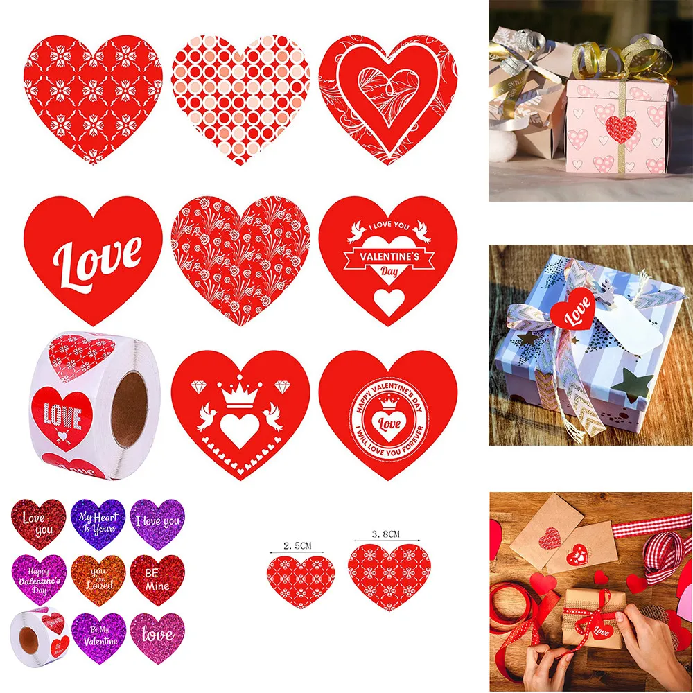 500Pcs/Roll Red Heart Stickers Seal Labels Scrapbooking For Packaging And Wedding Decoration Stationery Sticker
500Pcs/Roll Red Heart Stickers Seal Labels Scrapbooking For Packaging And Wedding Decoration Stationery Sticker