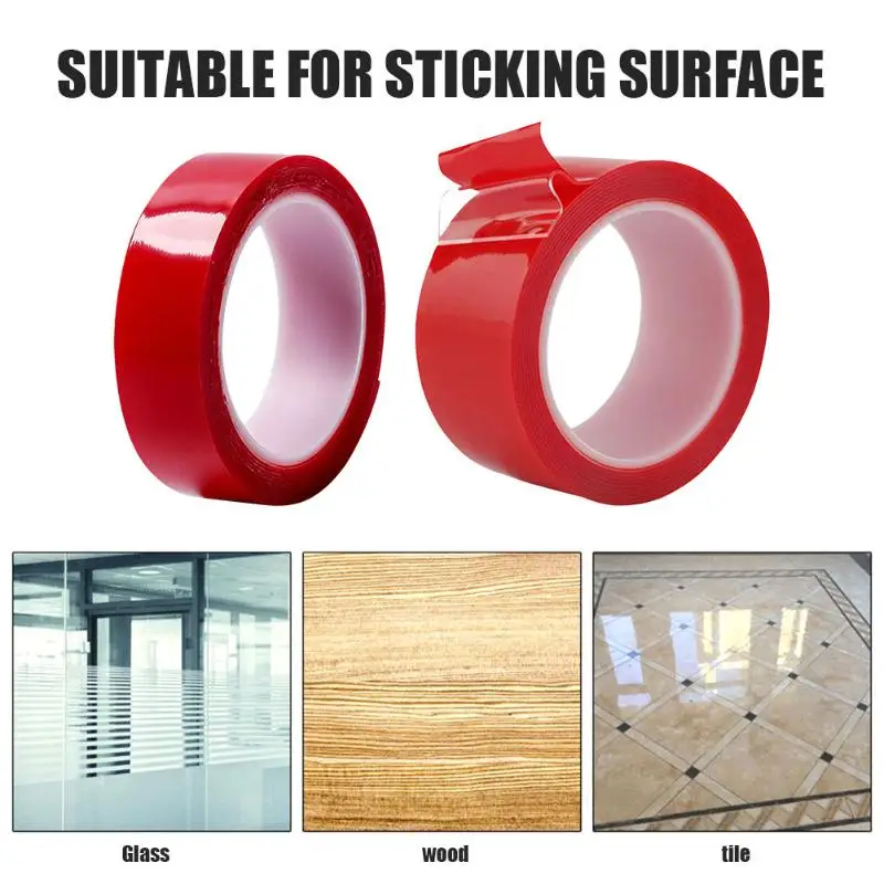 

Transparent Double Sided Adhesive Tape with Wide Scope of Application Simplicity Car Interior Home Acrylic No Trace Tape