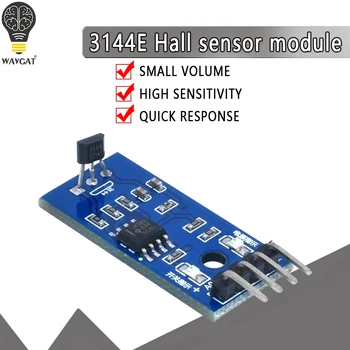 Hall Sensors Module 3144E Hall Switch Speed Magnetic Swiches Speed Counting Sensor Module For Arduino Smart Car
Hall Sensors Module 3144E Hall Switch Speed Magnetic Swiches Speed Counting Sensor Module For Arduino Smart Car