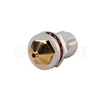 Superbat 2pcs N Solder Female Jack Bulkhead O-ring RF Connector for semi-rigid .086" Cable RG405
Superbat 2pcs N Solder Female Jack Bulkhead O-ring RF Connector for semi-rigid .086" Cable RG405