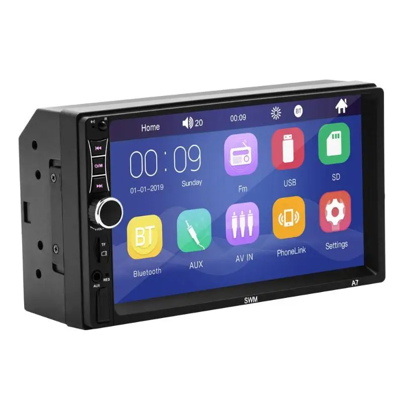 2 DIN Best 7 inch Touch Screen MP5 Multimedia Player with Bluetooth , FM Radio, Mobile interconnection, SWC and Bass Speaker
2 DIN Best 7 inch Touch Screen MP5 Multimedia Player with Bluetooth , FM Radio, Mobile interconnection, SWC and Bass Speaker