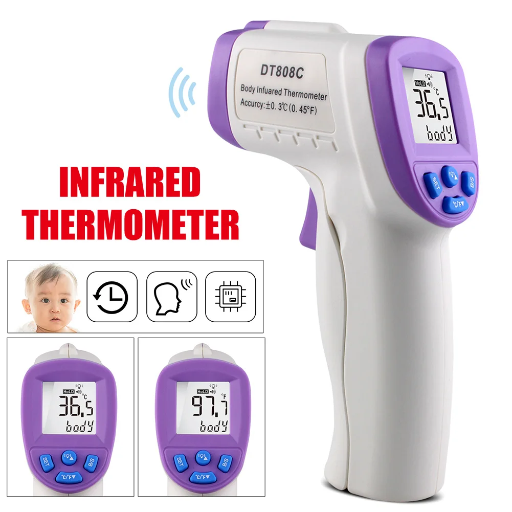 Non-contact Infrared Thermometer Handheld Digital Thermometers Forehead Temperature Meter MSU99
Non-contact Infrared Thermometer Handheld Digital Thermometers Forehead Temperature Meter MSU99