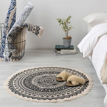 90 cm Nordic Style Carpet 3D Floor Mat High Quality Cotton Linen Sofa Rug Table Yoga Karpet Carpet For Bedroom Living Room
90 cm Nordic Style Carpet 3D Floor Mat High Quality Cotton Linen Sofa Rug Table Yoga Karpet Carpet For Bedroom Living Room
