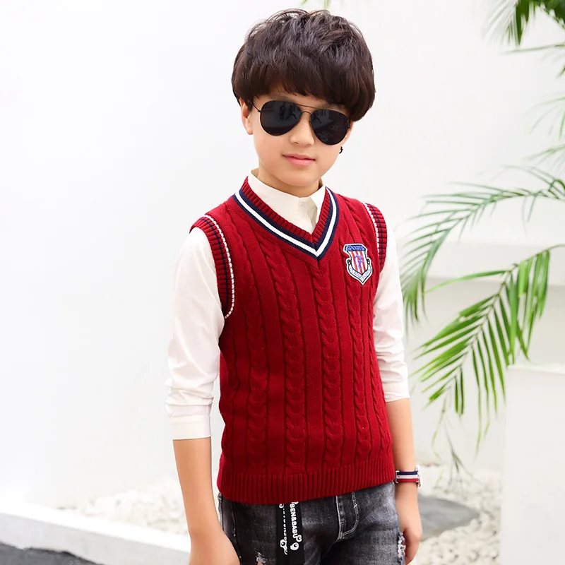 Vest Cotton General Thickness 2018 Korean-style New Style Kids' Sweater BOY'S Knitted Sweater CHILDREN'S Sweater Childrenswear 
Vest Cotton General Thickness 2018 Korean-style New Style Kids' Sweater BOY'S Knitted Sweater CHILDREN'S Sweater Childrenswear