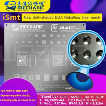 MECHANIC iSmt Horn Design Universal BGA Reballing Stencil CPU NAND Steel Net For IPhone 6 - X 11PRO MAX iPad CHIP IC Steel mesh
MECHANIC iSmt Horn Design Universal BGA Reballing Stencil CPU NAND Steel Net For IPhone 6 - X 11PRO MAX iPad CHIP IC Steel mesh