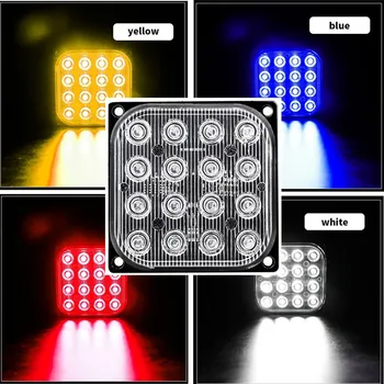 New 1PC Car Light Assembly Truck LED Marker Light 16LED Flash Square Led Strobe Warnning Light Rear Side Flashing Lamp 12V-24V
New 1PC Car Light Assembly Truck LED Marker Light 16LED Flash Square Led Strobe Warnning Light Rear Side Flashing Lamp 12V-24V