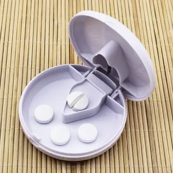 Home Portable Round Shape Pill Splitter Case Medicine Tablet Cutter Holder Doser Divide Storage Compartment Box Safety Shield
Home Portable Round Shape Pill Splitter Case Medicine Tablet Cutter Holder Doser Divide Storage Compartment Box Safety Shield