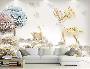 CJSIR Custom 3d Wallpaper Modern Embossed Big Tree Elk Bird Luxury Living Room Wall Decoration Painting 3d Wallpaper Mural
CJSIR Custom 3d Wallpaper Modern Embossed Big Tree Elk Bird Luxury Living Room Wall Decoration Painting 3d Wallpaper Mural