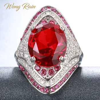 Wong Rain Vintage 100% 925 Sterling Silver Ruby Gemstone Wedding Engagement White Gold Diamonds Ring Fine Jewelry Gift Wholesale
Wong Rain Vintage 100% 925 Sterling Silver Ruby Gemstone Wedding Engagement White Gold Diamonds Ring Fine Jewelry Gift Wholesale
