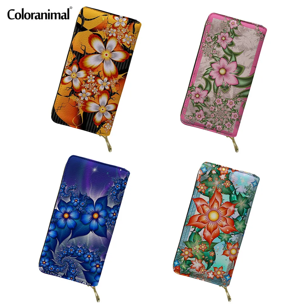 Роскошный женский кошелек из искусственной кожи с цветочным принтом Coloranimal, высококачественный клатч, держатель для карт для женщин, модный вместительный кошелек
Роскошный женский кошелек из искусственной кожи с цветочным принтом Coloranimal, высококачественный клатч, держатель для карт для женщин, модный вместительный кошелек