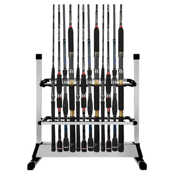 24 Slots Fishing Rod Rack Holder Aluminum Alloy Fishing Rod Pole Bracket Display Stand
24 Slots Fishing Rod Rack Holder Aluminum Alloy Fishing Rod Pole Bracket Display Stand