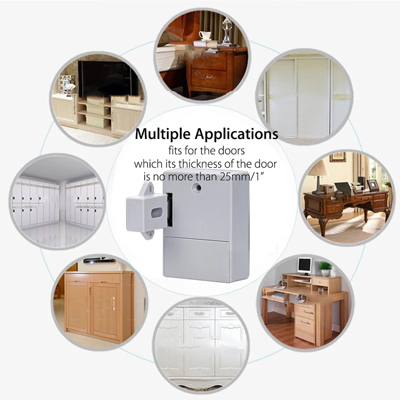 IC Card Sensor Digital RFID Drawer Card Lock DIY Electronic Cabinet Lock, Battery RFID Card Invisible Hidden Drawer Locker Lock
IC Card Sensor Digital RFID Drawer Card Lock DIY Electronic Cabinet Lock, Battery RFID Card Invisible Hidden Drawer Locker Lock