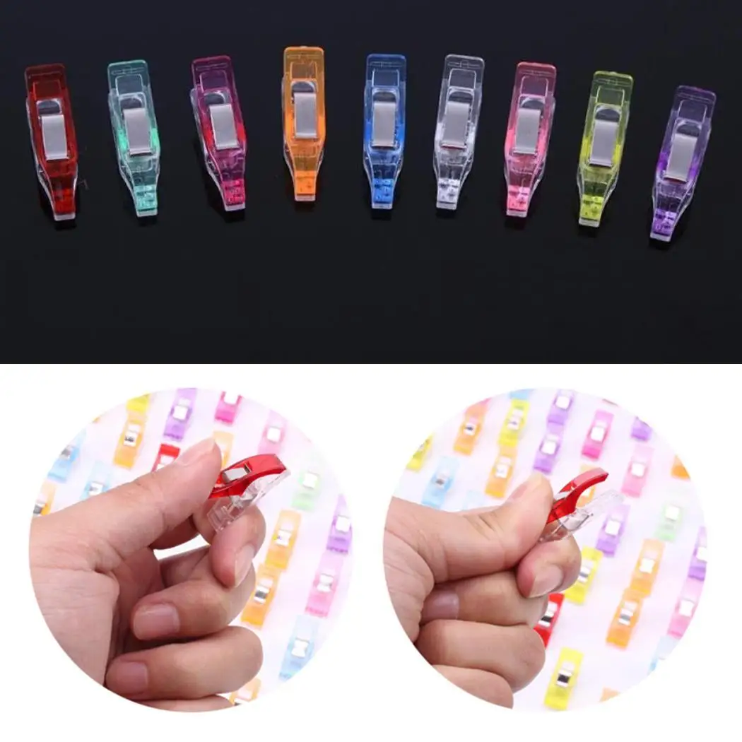 Plastic Clips Fabric Clamps Craft Sewing Quilting Suitable size, not easy to lose Binding Clothes Accessories
Plastic Clips Fabric Clamps Craft Sewing Quilting Suitable size, not easy to lose Binding Clothes Accessories