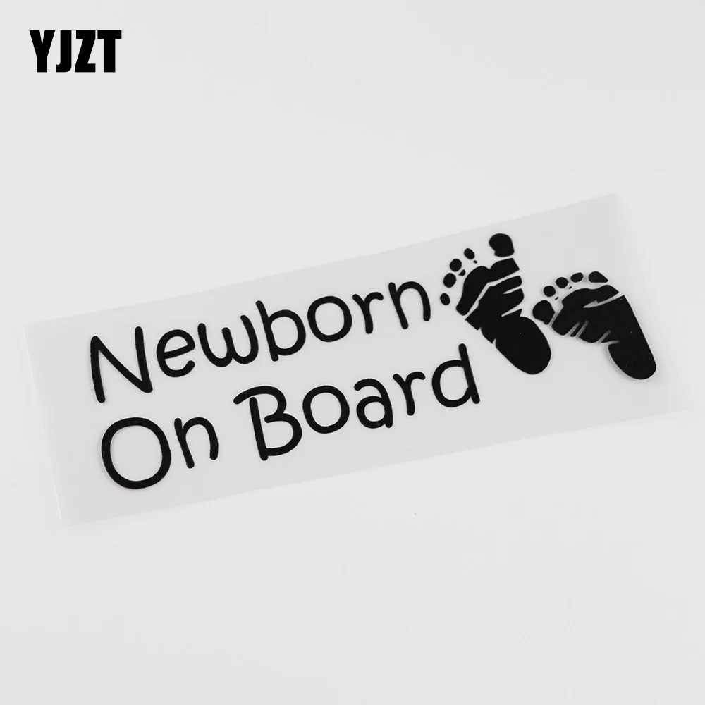 YJZT 16.3CM*5.7CM Newborn On Board Feet Baby Child in car Vinyl Car Sticker 13C-0056 | Автомобили и мотоциклы