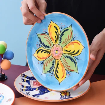 dinner set plates Hand-Painted Ceramic Cake Dish Western Plate Snack Plate Vintage Ceramic Plate Glazed dishes plate set
dinner set plates Hand-Painted Ceramic Cake Dish Western Plate Snack Plate Vintage Ceramic Plate Glazed dishes plate set