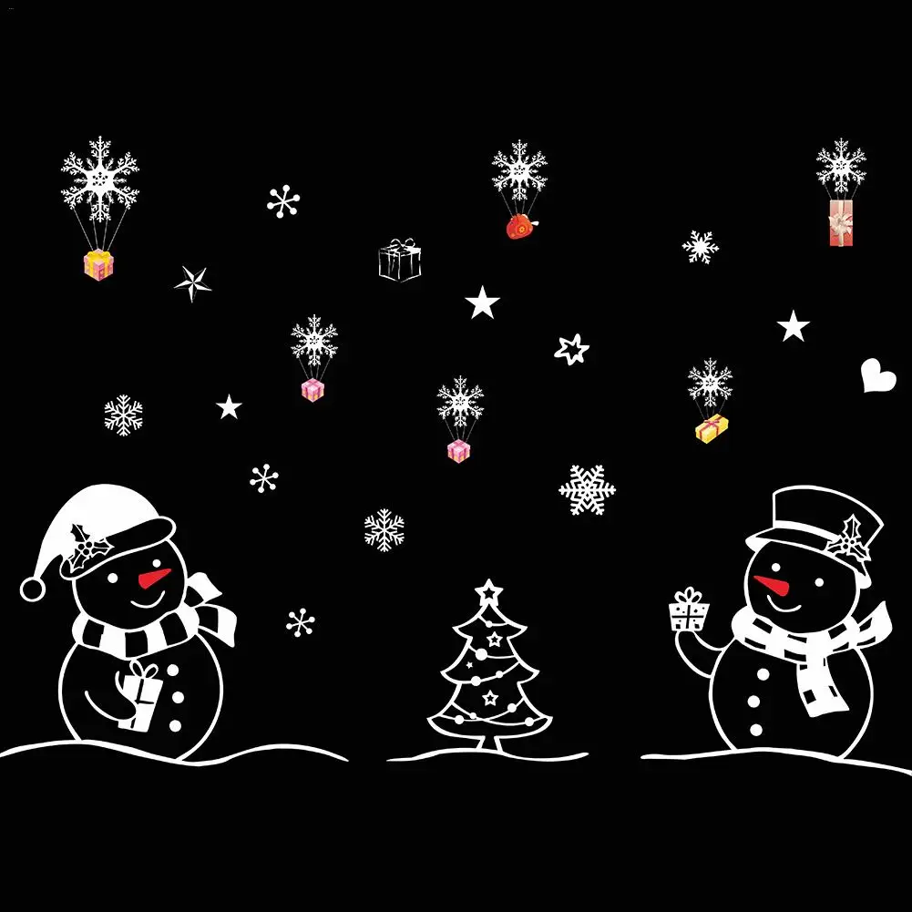 White Christmas Glass Window Stickers Glue Electrostatic Stickers Window Glass Decoration Stickers Pinup Picture
White Christmas Glass Window Stickers Glue Electrostatic Stickers Window Glass Decoration Stickers Pinup Picture