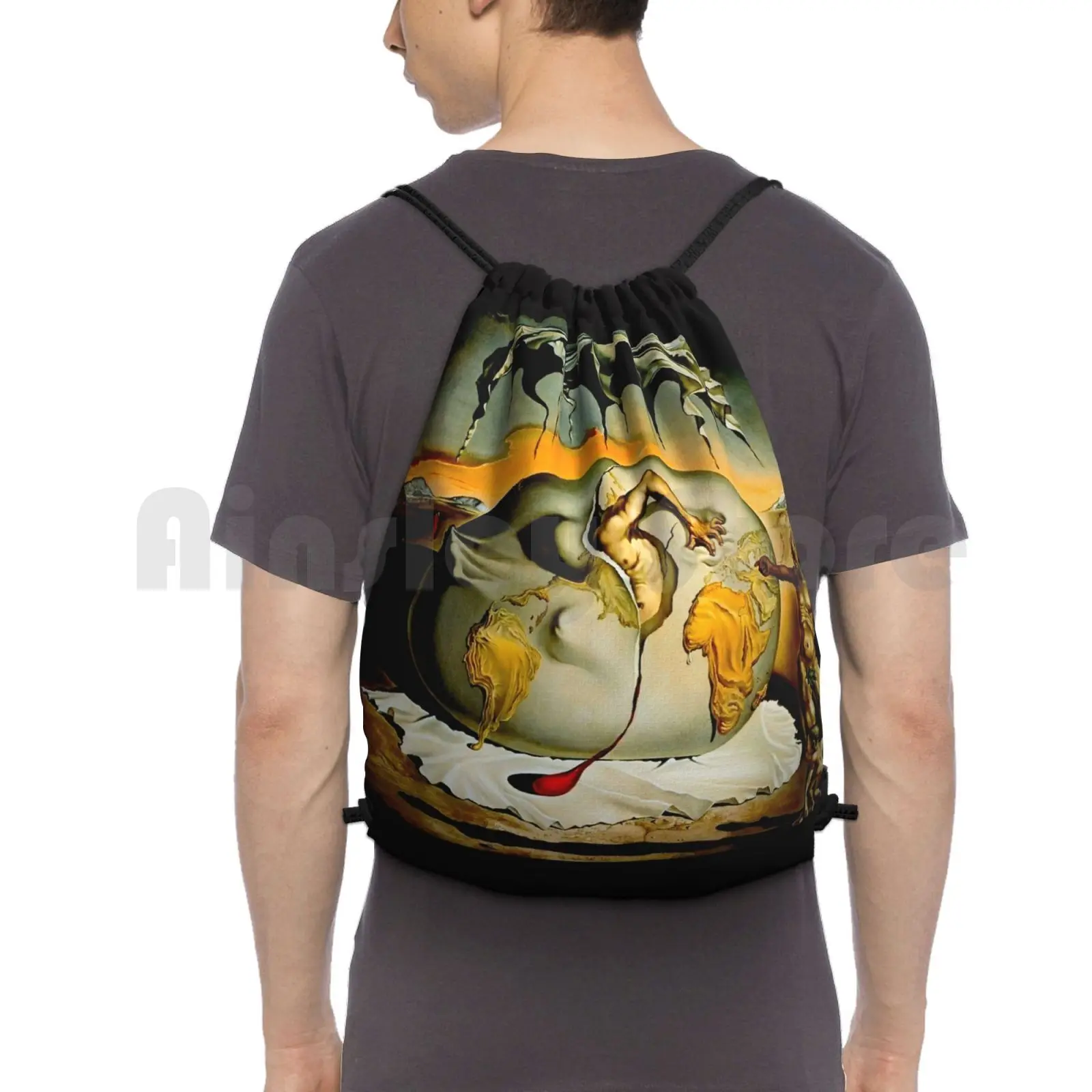 Enfante Geopolitique Observante : Salvador Dali Painting Print Backpack Drawstring Bags Gym Bag Waterproof Salvador Dali
Enfante Geopolitique Observante : Salvador Dali Painting Print Backpack Drawstring Bags Gym Bag Waterproof Salvador Dali