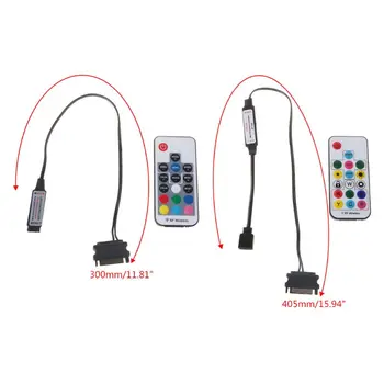 RGB Controller RF Wireless Remote Control for Case LED Light 3Pin 5V/4Pin 12V K1AB
RGB Controller RF Wireless Remote Control for Case LED Light 3Pin 5V/4Pin 12V K1AB
