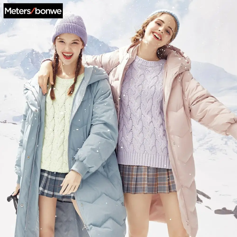 Metersbonwe 2019 Down Jacket Women Winter Thicken Warm 90% gray Duck Down coat Female long Loose Fashion Women's hodded coat
Metersbonwe 2019 Down Jacket Women Winter Thicken Warm 90% gray Duck Down coat Female long Loose Fashion Women's hodded coat
