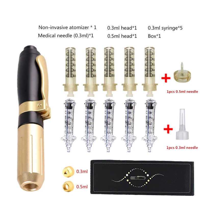 2 IN 1High Pressure Acid hyaluronic pen lip injection Mesotherapy gun dermal filler Anti-wrinkle meso gun
2 IN 1High Pressure Acid hyaluronic pen lip injection Mesotherapy gun dermal filler Anti-wrinkle meso gun